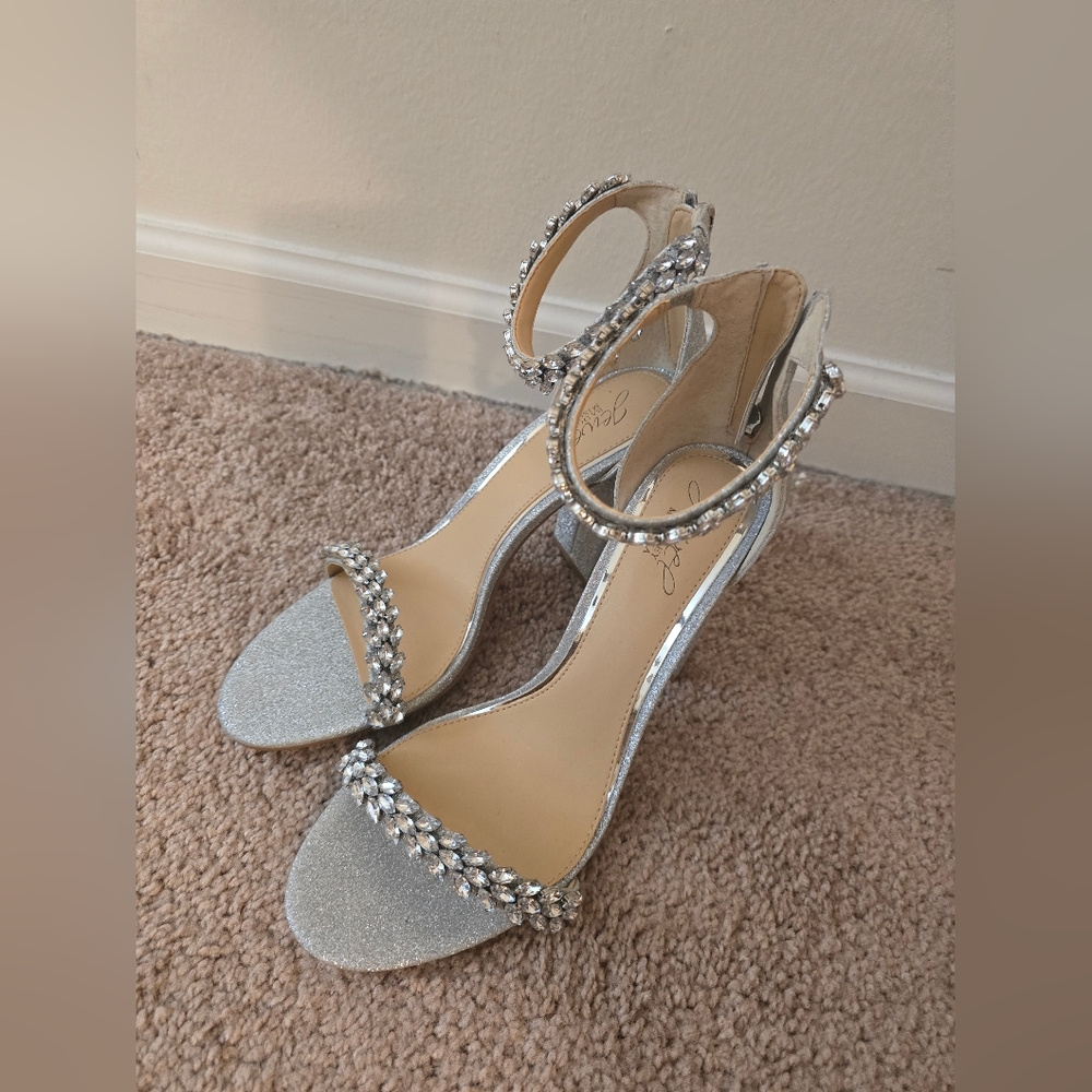 Jewel Badgley Mischka Heels Sz 9.5